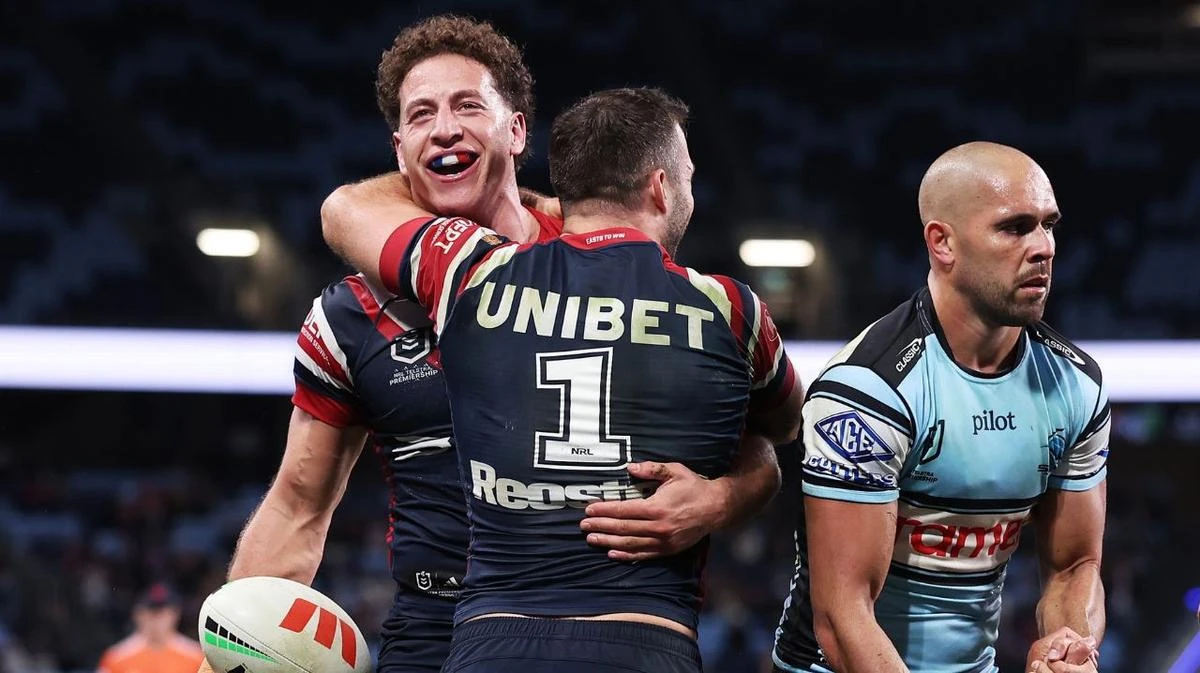 Origin debutant puts on a show as Roosters crush Sharks