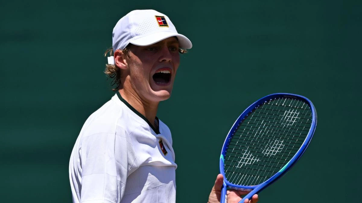 Son of Aussie legend roars into quarter-finals at Wimbledon
