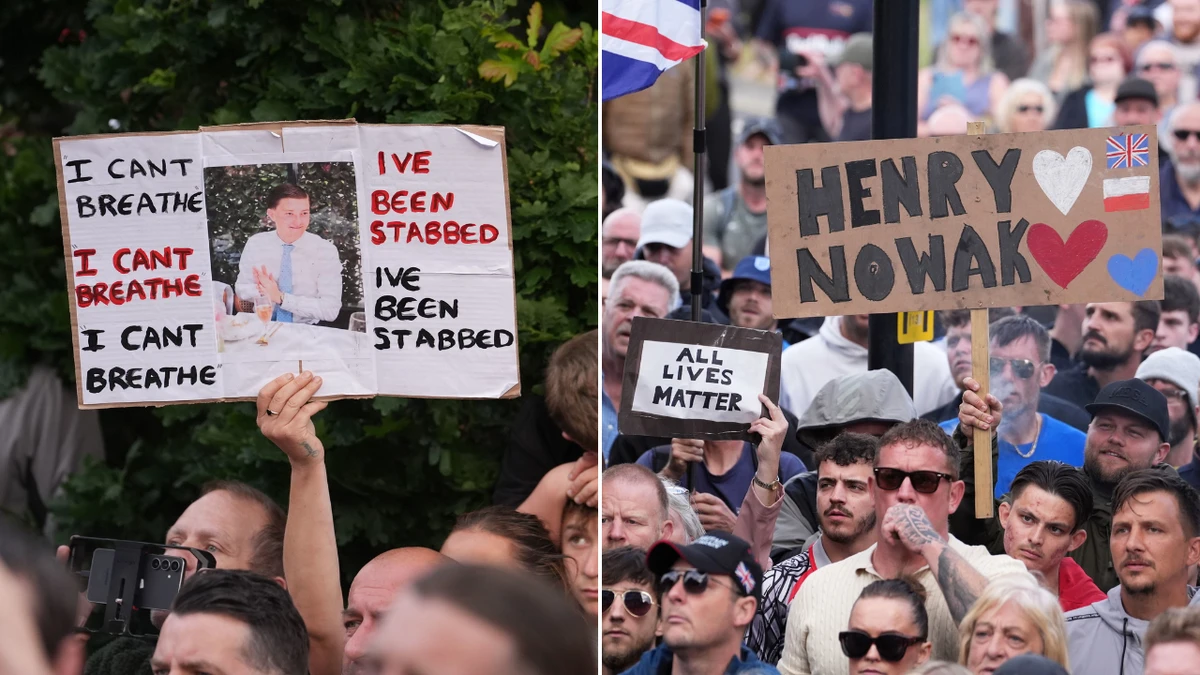 UK government condemns violence at protest over teen’s stabbing death