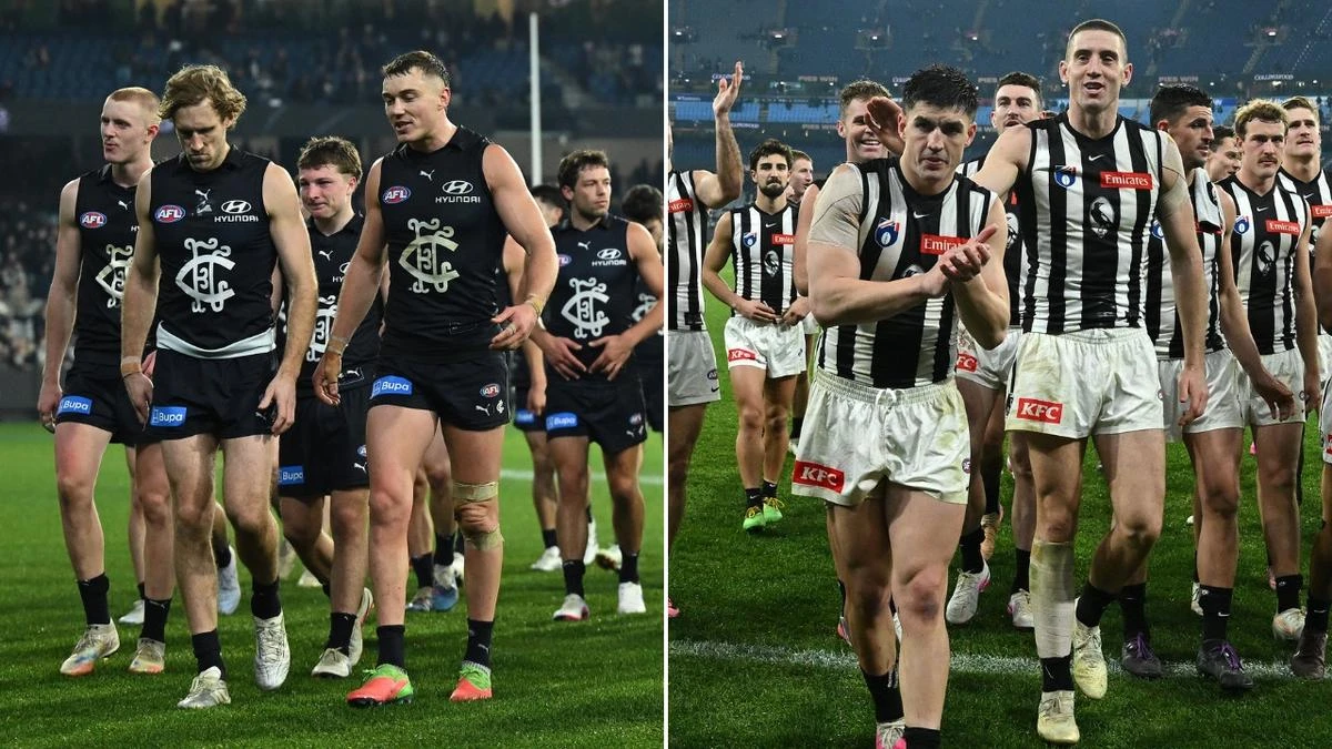 Blues ‘crumble’ as Pies great rubbishes ‘worst rivalry in the league’