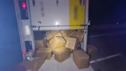 Teens charged after truck crash results in huge tobacco seizure