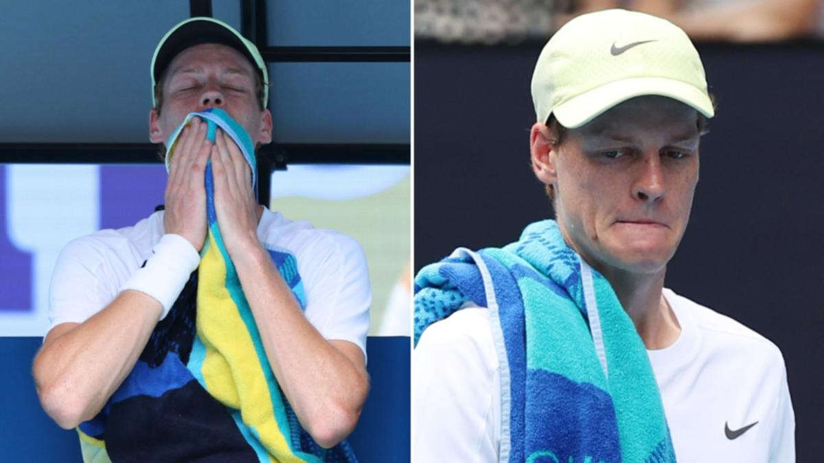 ‘Worrying signs’ as ‘distressed’ world No.1 struggles in stifling heat