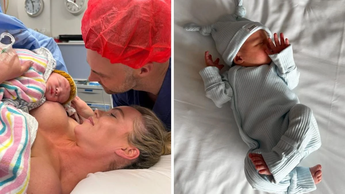 Seven star opens up about birth of first child following unexpected C-section