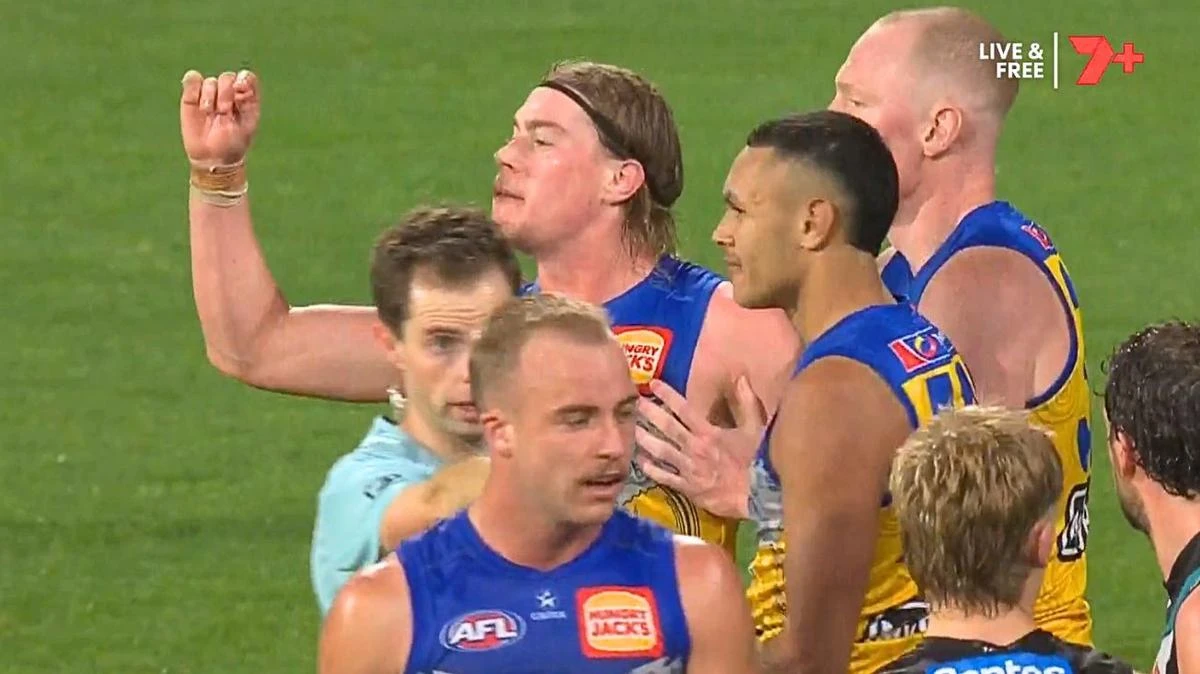 Harley Reid paints himself into corner with surprise on-field act