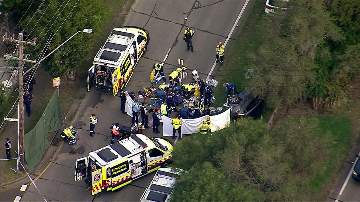 Two injured as multi-vehicle crash causes traffic chaos
