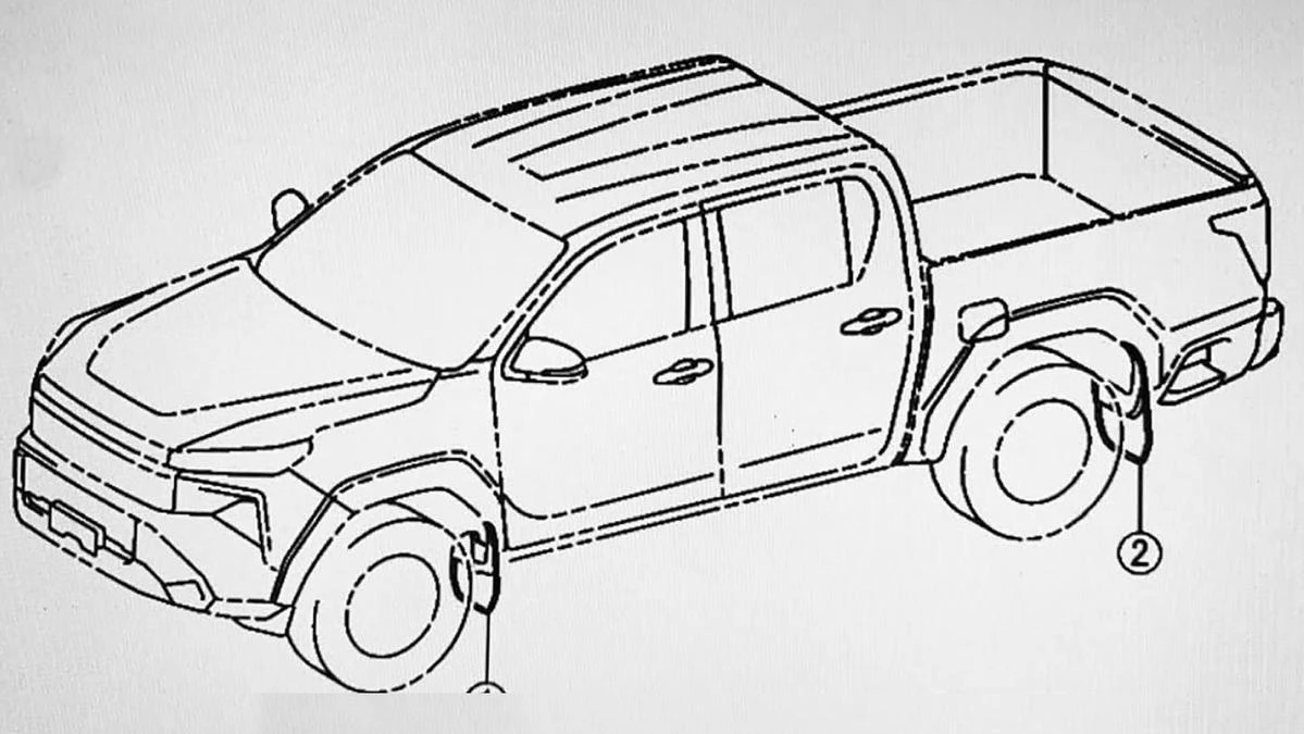 2026 Toyota HiLux: Redesigned interior revealed in leaked patent diagrams