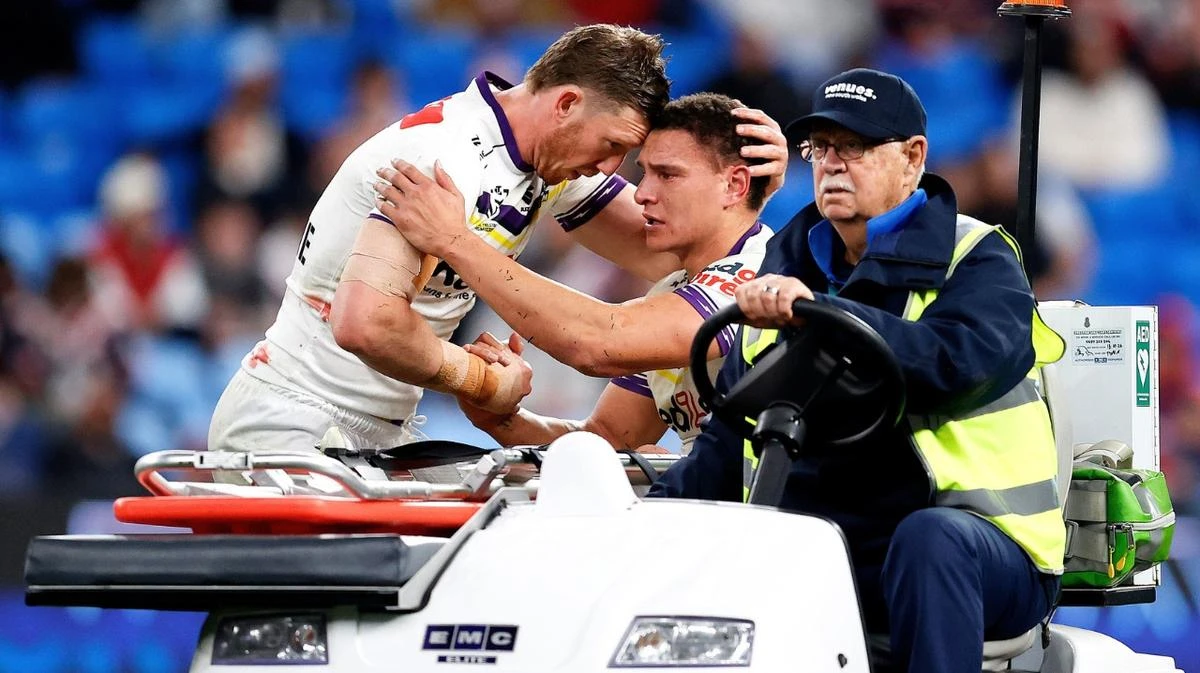 Melbourne winger in tears as Storm career comes to sad end