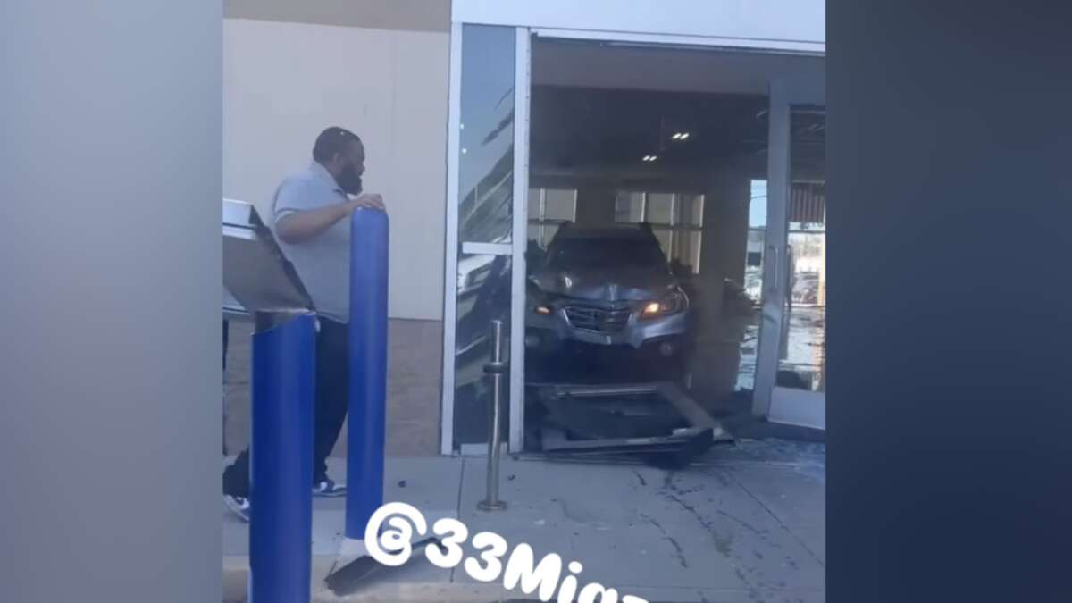 Another Subaru Outback driver intentionally crashes into a dealership