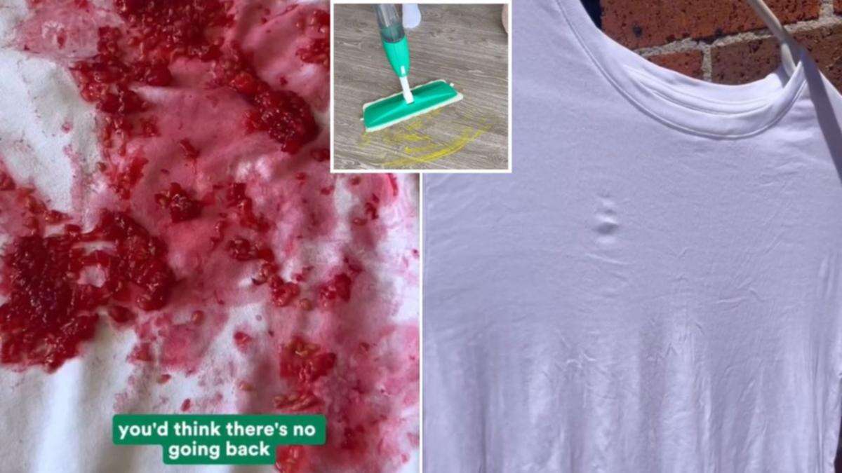 Aussie brand showcases how to transform a stained white shirt in seconds with one product