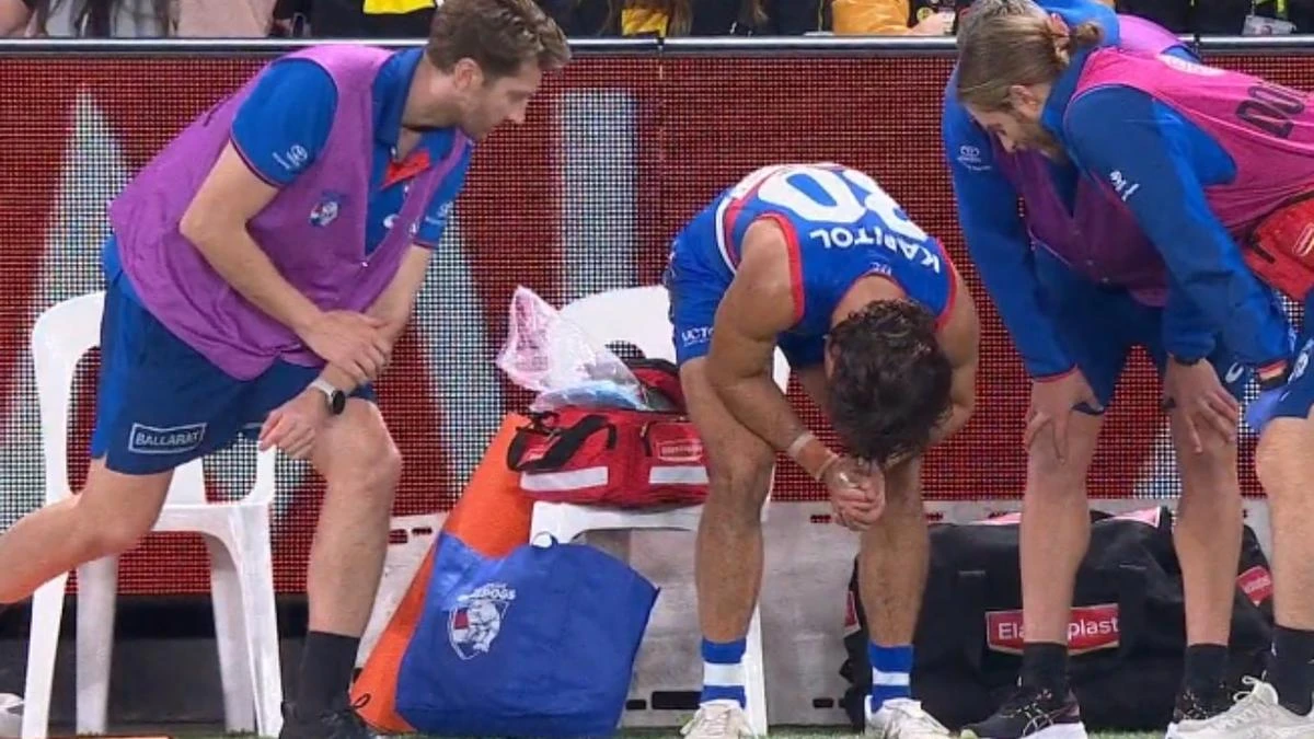 Sad images sour Western Bulldogs’ thumping 79-point win