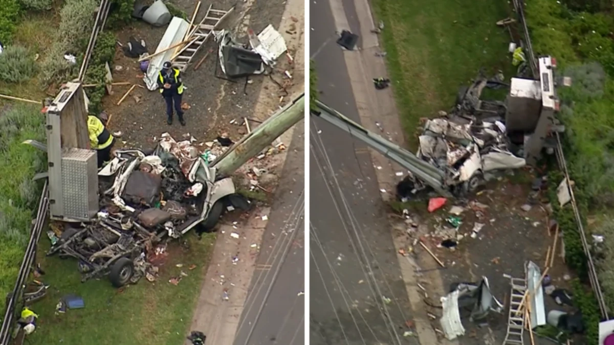 Unbelievable survival after ute wrecked slamming into power pole