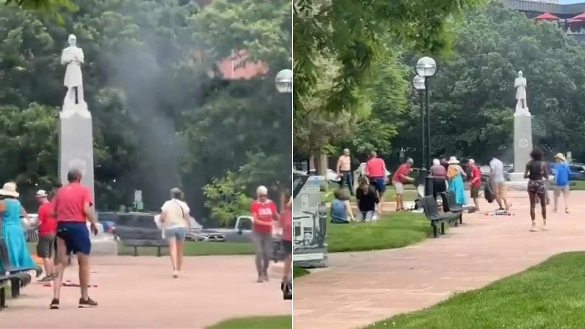 Multiple people set on fire in attack during pro-Israel march in the US