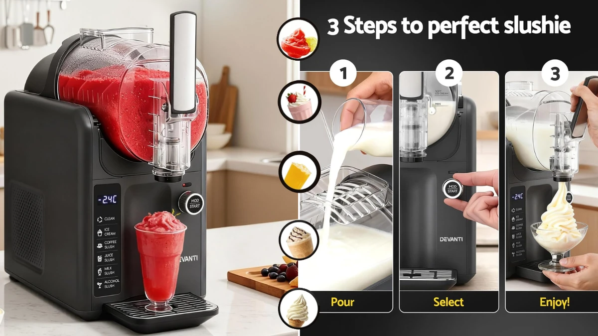 Secure this top-rated Devanti 5-in-1 Slushie and Ice Cream Machine for a record low price
