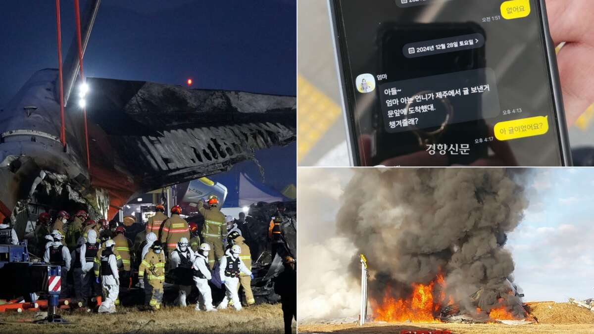 Heartbreaking last messages from passengers in South Korean crash: ‘Mum, I love you’