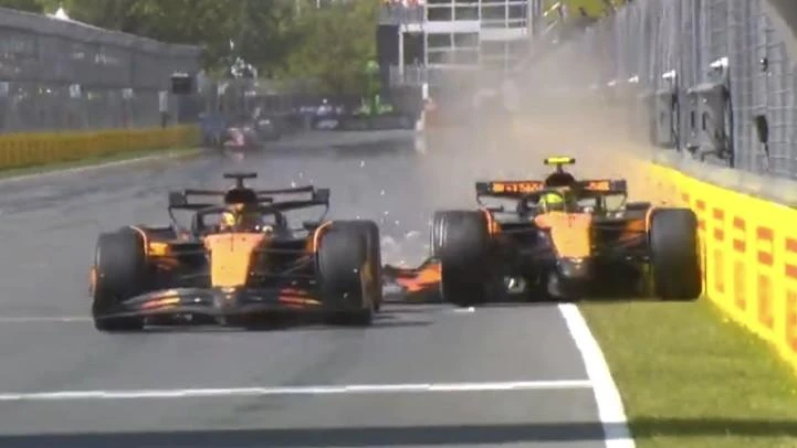Piastri and Norris in dramatic 320km/h crash after ‘stupid’ finish-line move