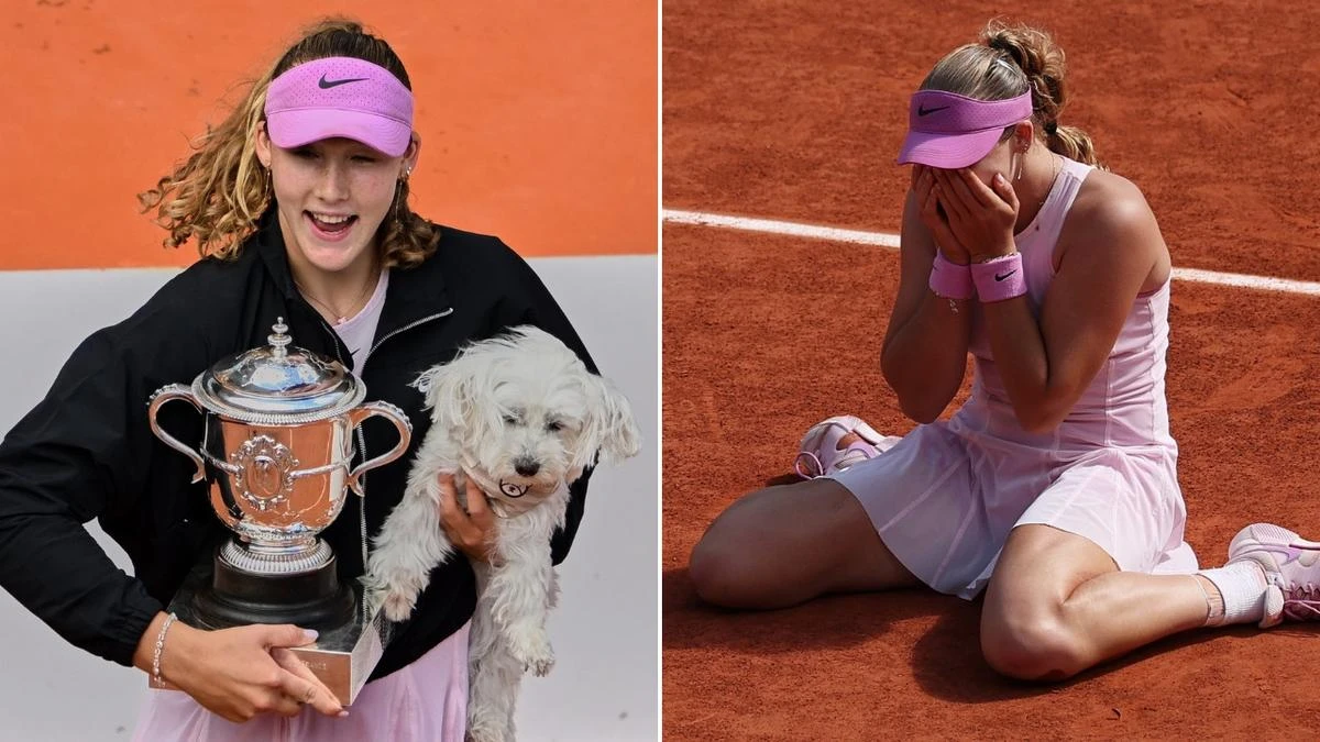 Teen French Open champ channels hero’s iconic celebration