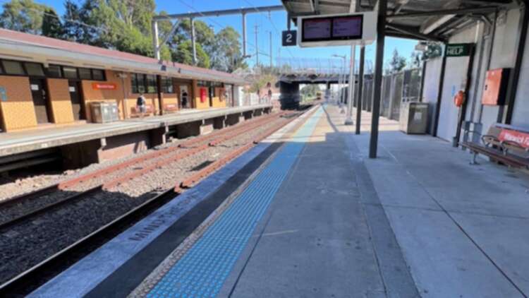 Teenager accused of riding motorcycle onto train platform and hitting police officer