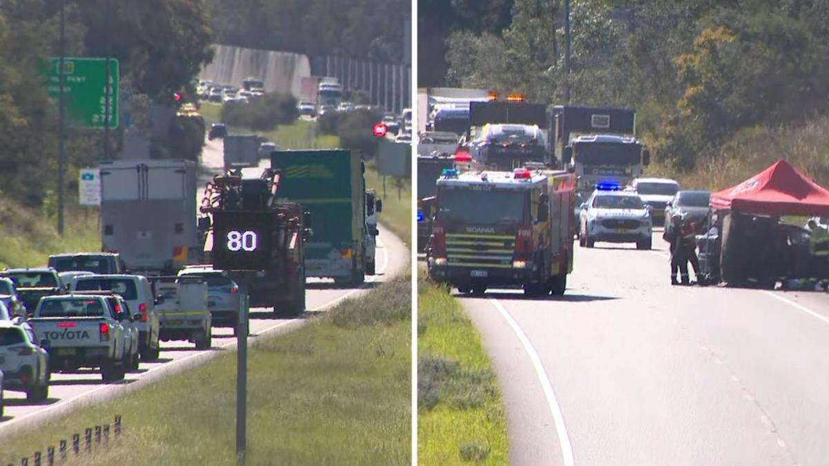 Woman killed in crash on major Sydney motorway