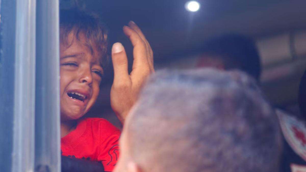 Sick Gaza children forced to leave parents behind as they depart war zone for treatment