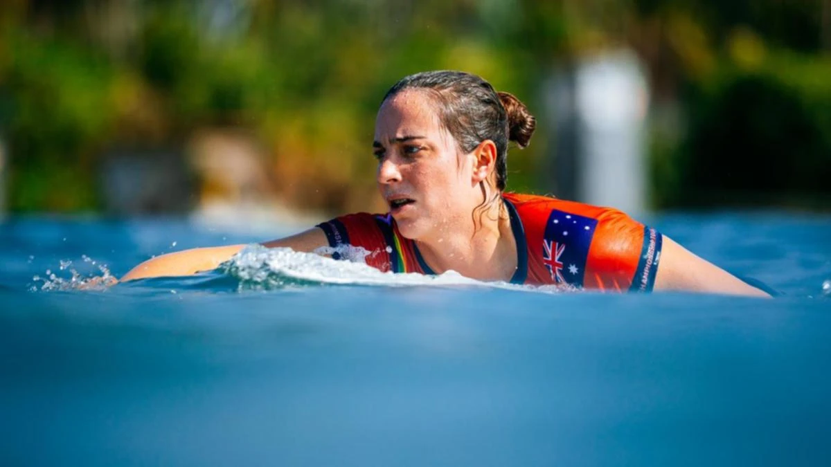 Tyler Wright buoyant after winning first surf heat at Bells
