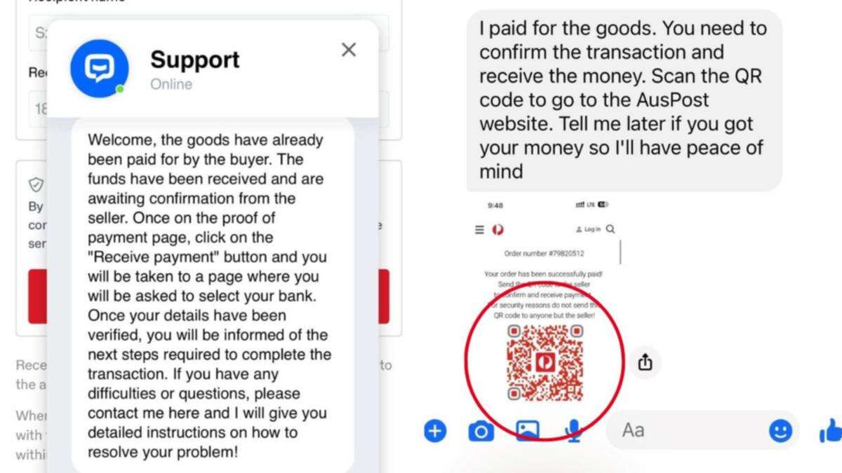 Australia Post QR code scam targeting buyers on Facebook Marketplace