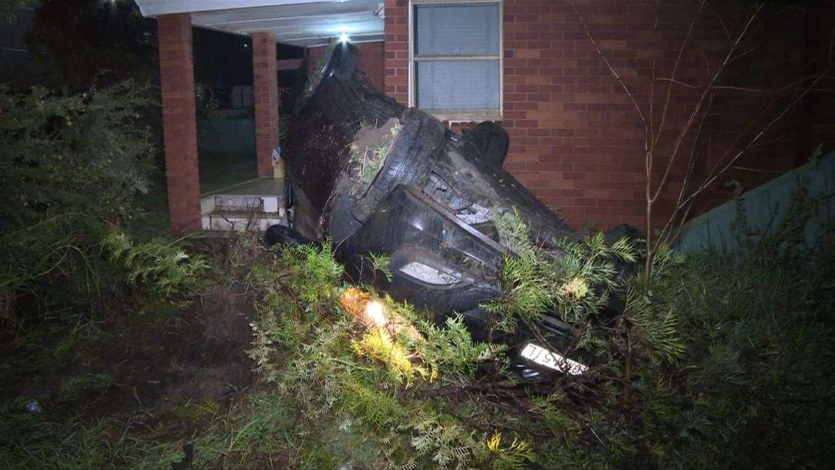 Sydney driver fails to slow down, smashes into parked car, damages two houses