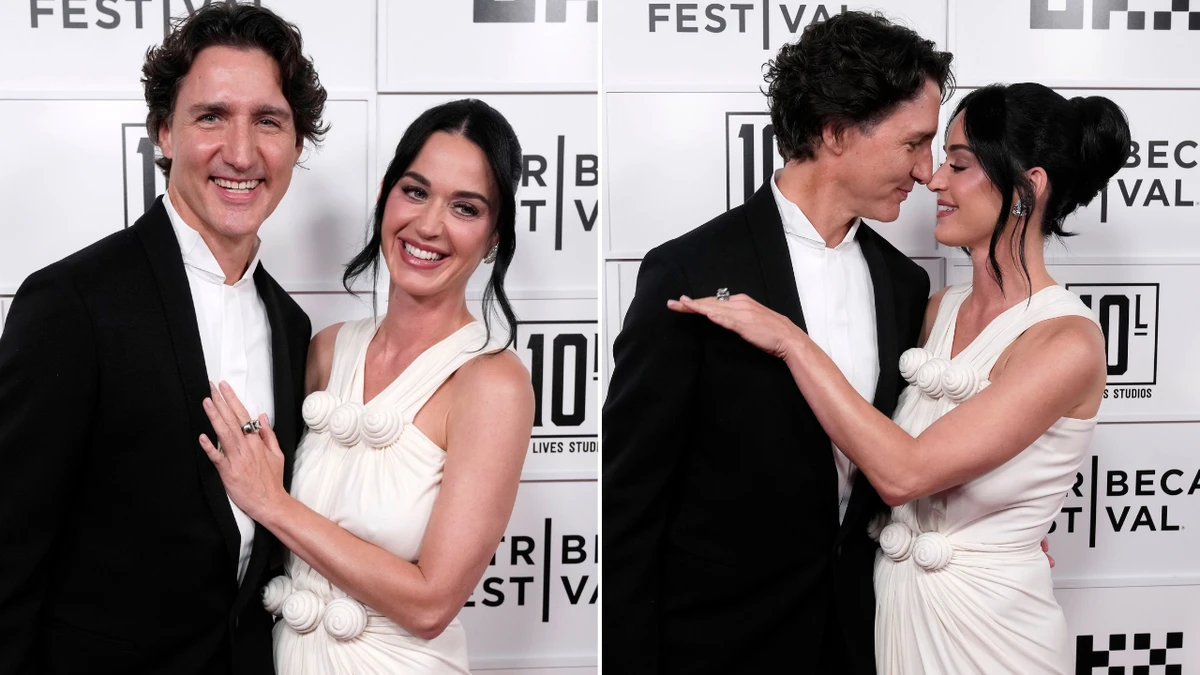 First red carpet walk for Katy Perry and Justin Trudeau