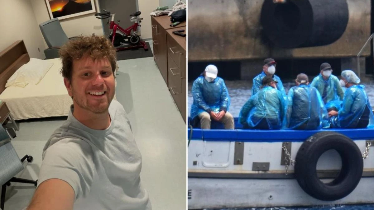 Virus cruise ship passenger shares selfie from quarantine