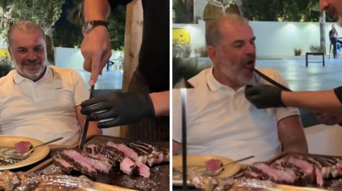 Ange Postecoglou mixing it with celebrity chef after $8m payout