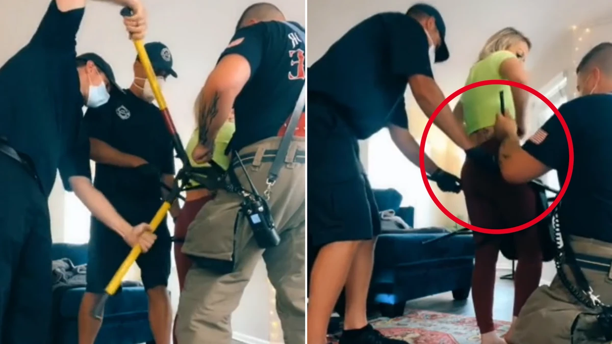 ‘I’M LITERALLY STUCK’Firefighters called to rescue woman after fetish video goes horribly wrong