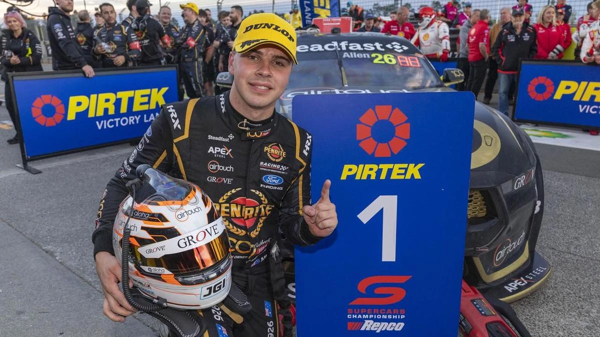Young gun salutes in NZ for first Supercars win