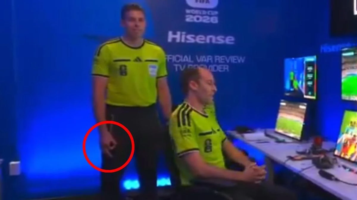 Aussie World Cup ref in hot water for hand gesture on live TV