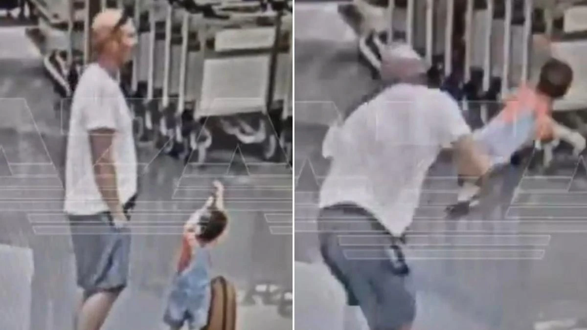 Man who slammed toddler to the ground at airport makes chilling admission