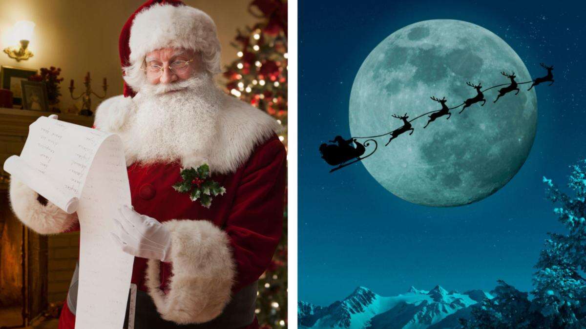 Santa’s coming: You can watch his magical journey across the world