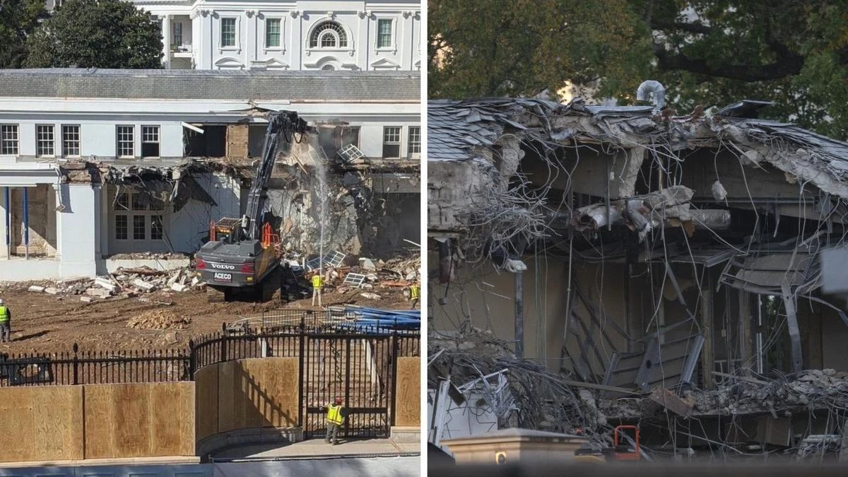 White House demolition pics stun as Trump government slams critics