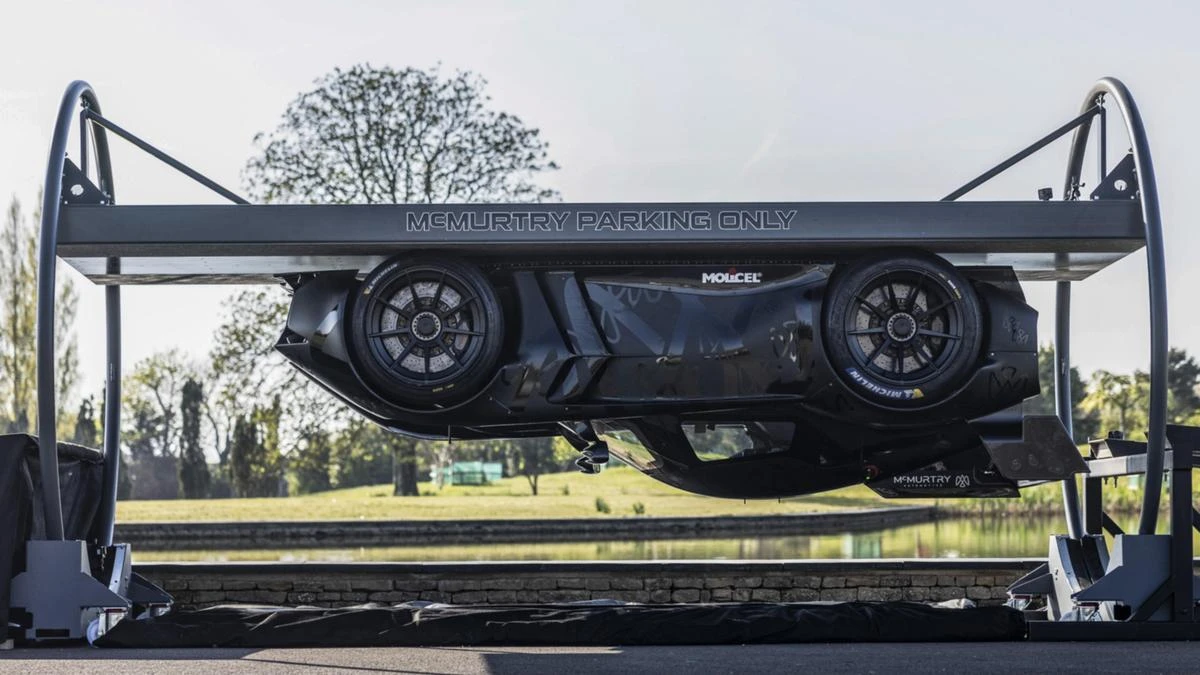 The world’s first car to drive upside down is an EV