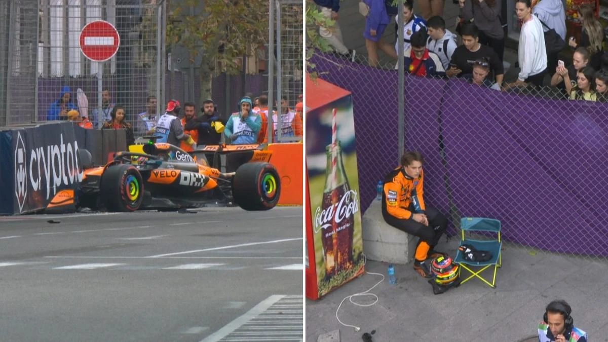 Oscar Piastri admits rare error after crashing into the barriers