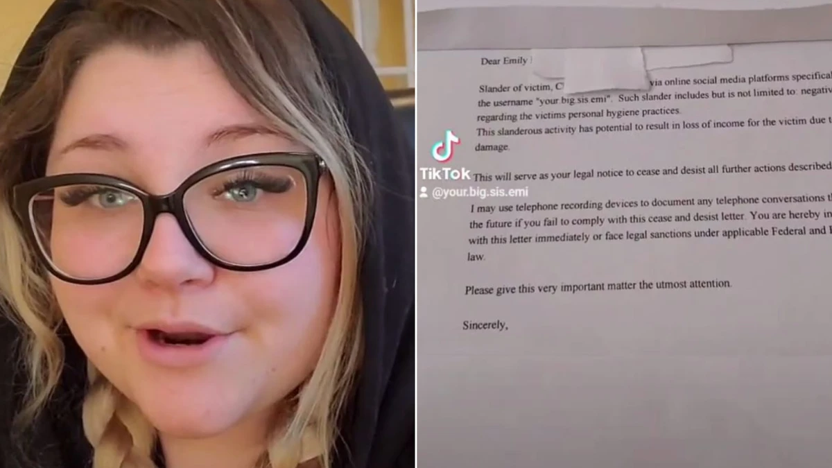 TIKTOK TRAUMAWoman astonished to receive LEGAL LETTER from scorned Tinder date