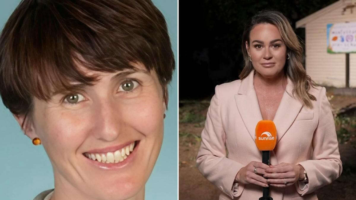 Sunrise reporter chokes back tears as she reveals personal connection to hero kindy teacher