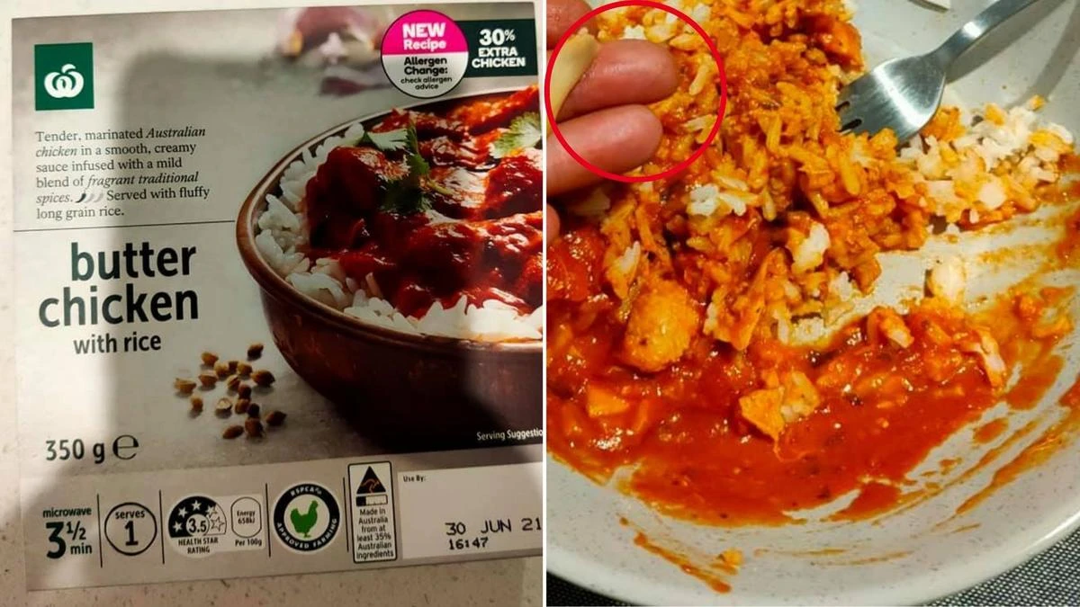 Woolworths shopper’s warning after VERY concerning find in butter chicken