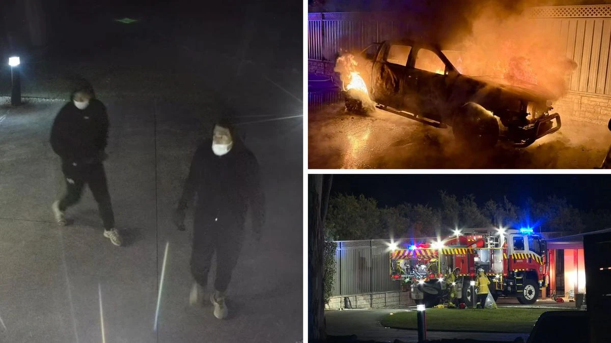 Car ploughs into front gate and set alight during terrifying home invasion