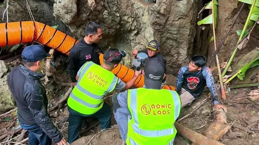 Miracle as five villagers trapped in Laos cave found alive, two still missing
