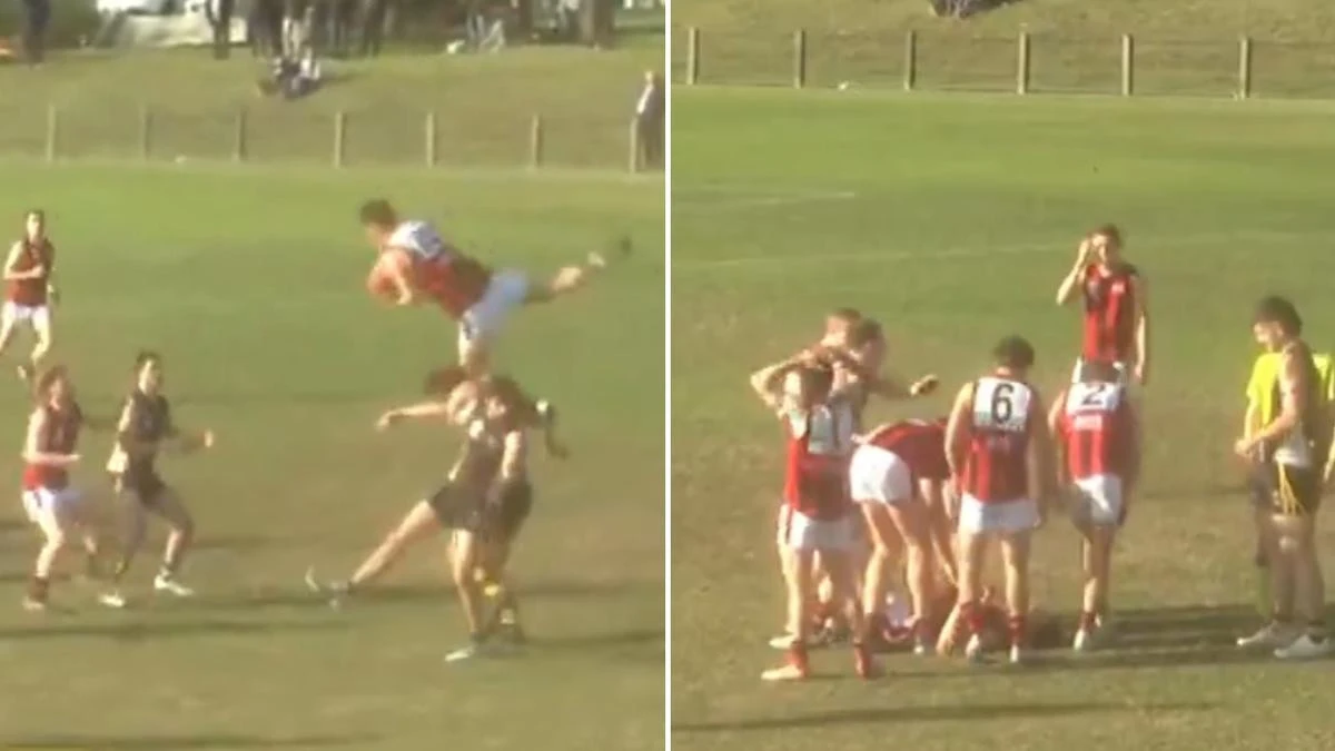 Local footballer ‘nearly hit the moon’ with mark of the century