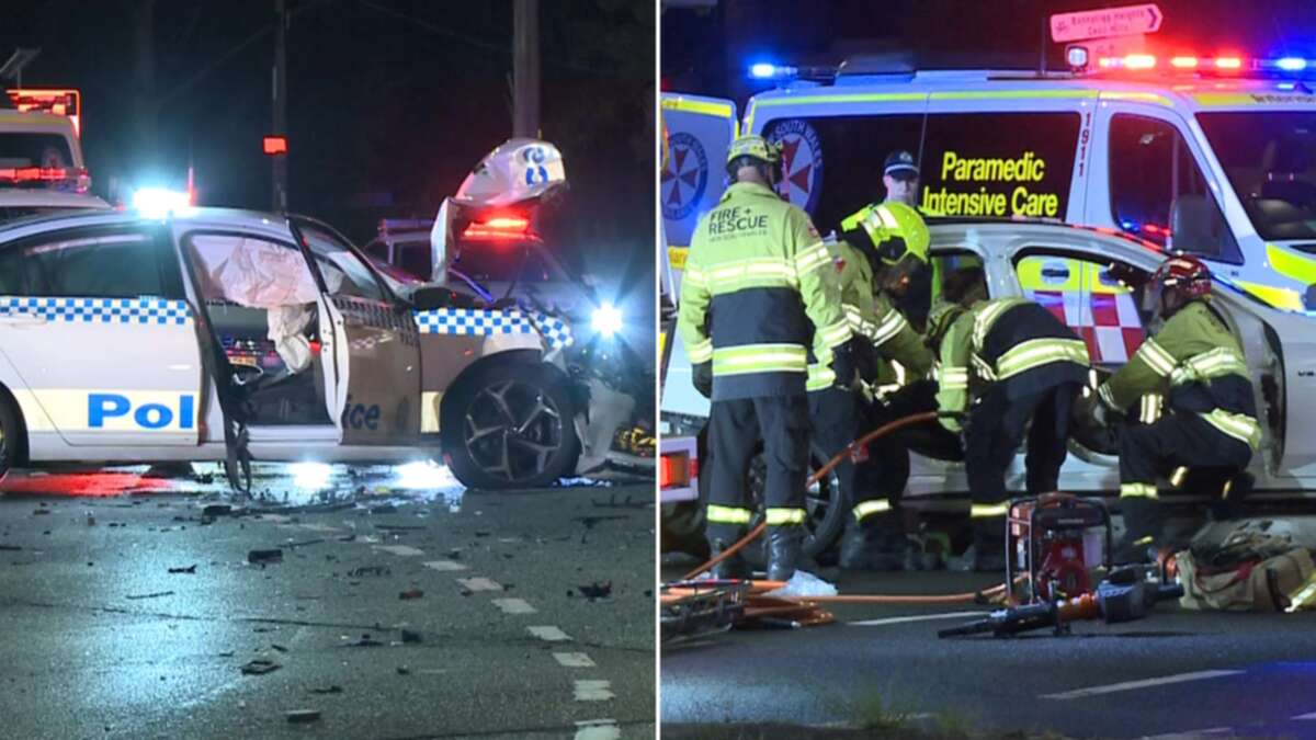 Innocent driver injured in crash with police car chasing another vehicle