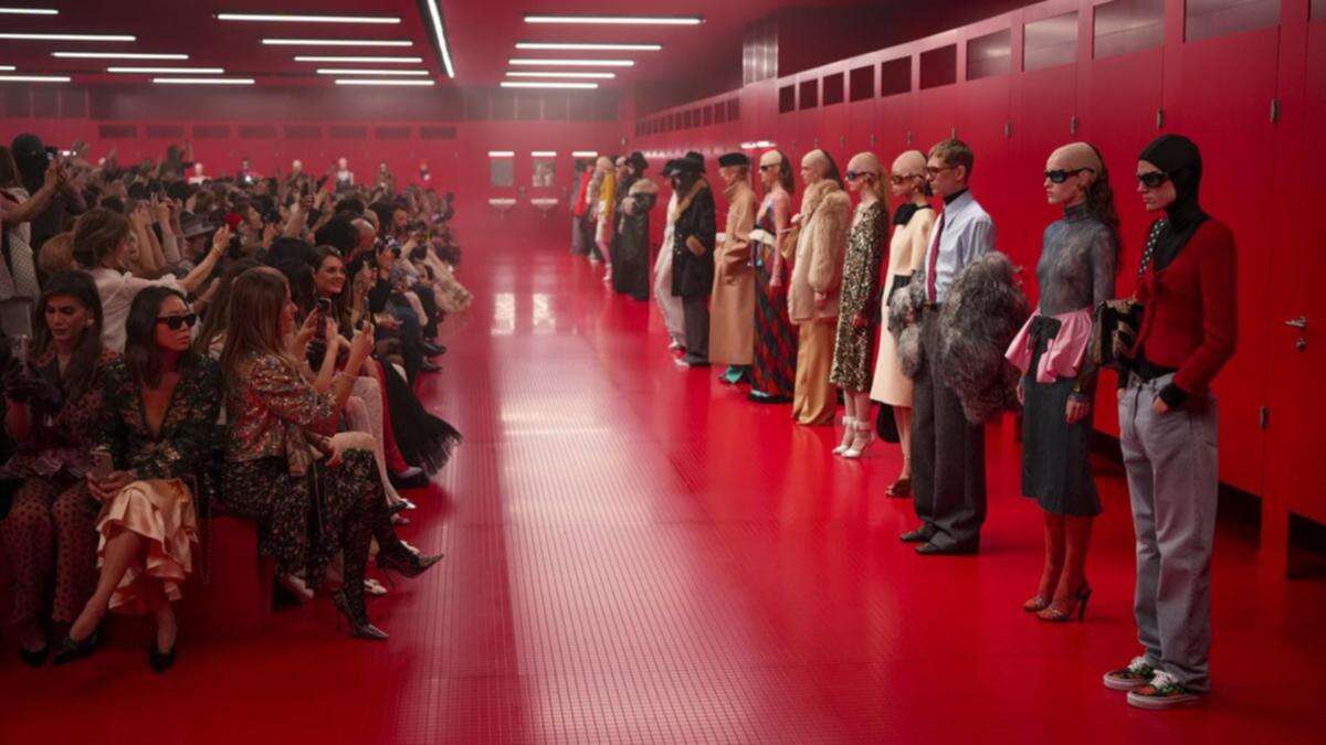 Major designer holds fashion show inside public toilet