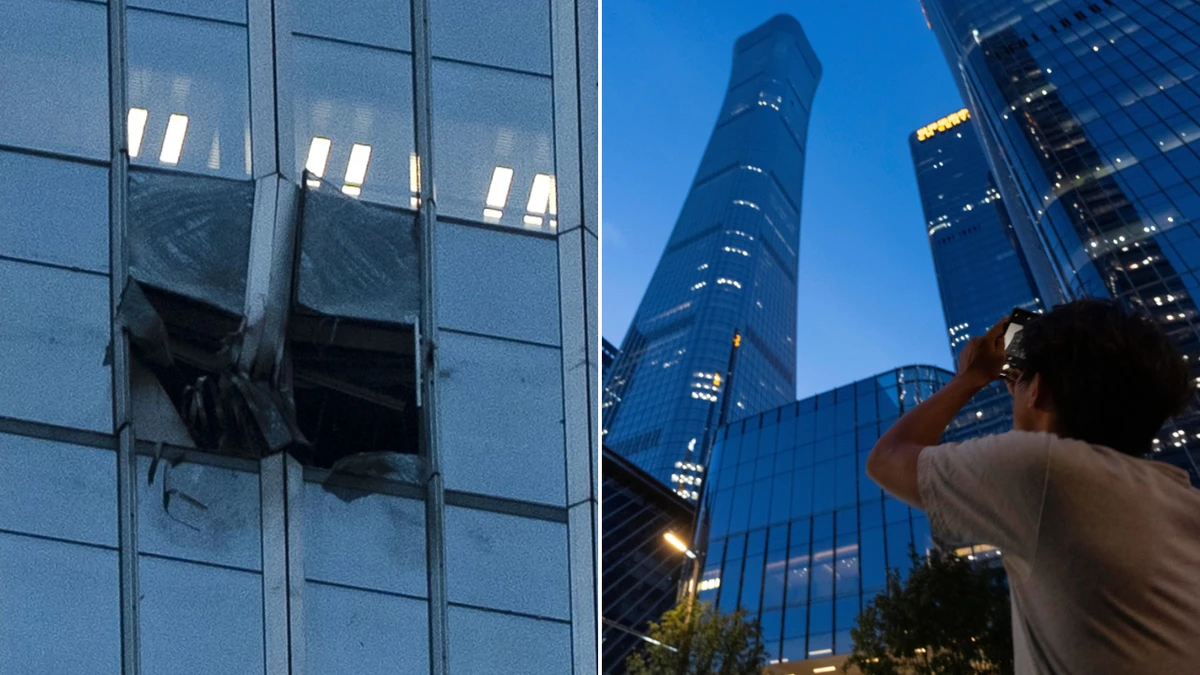 Small plane crashes into Beijing’s tallest building