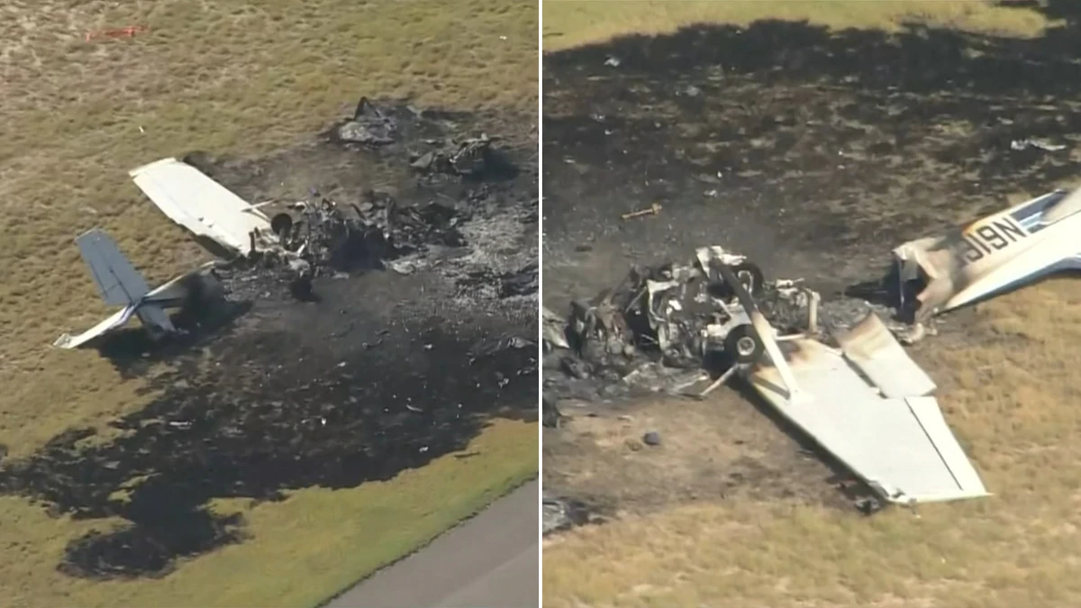 Mid-air collision destroys planes and leaves one dead in Colorado