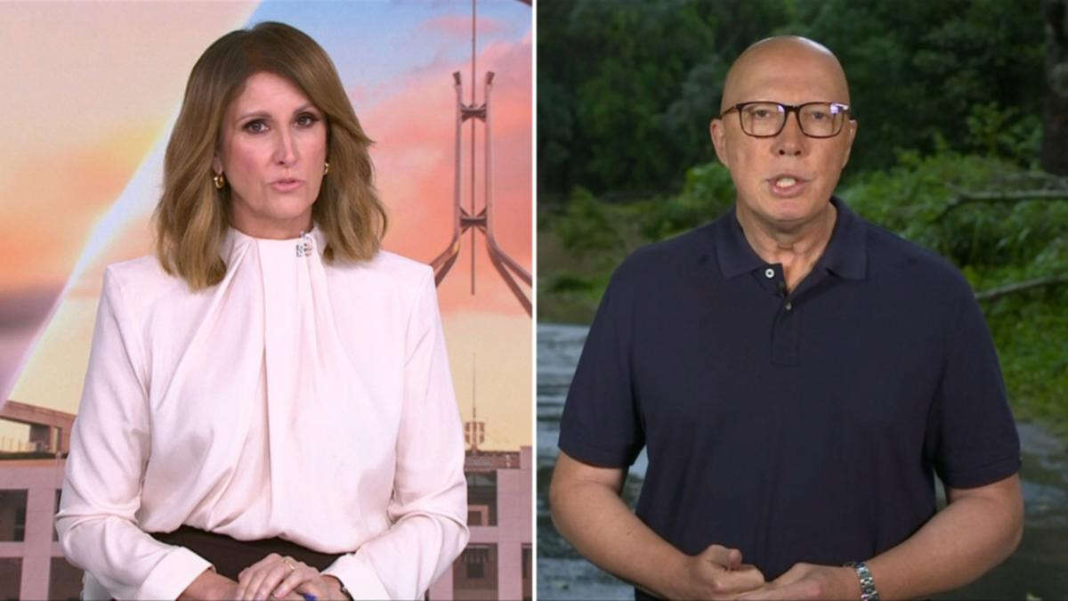 Peter Dutton defends jetting out of Queensland for billionaire fundraiser days before cyclone hit