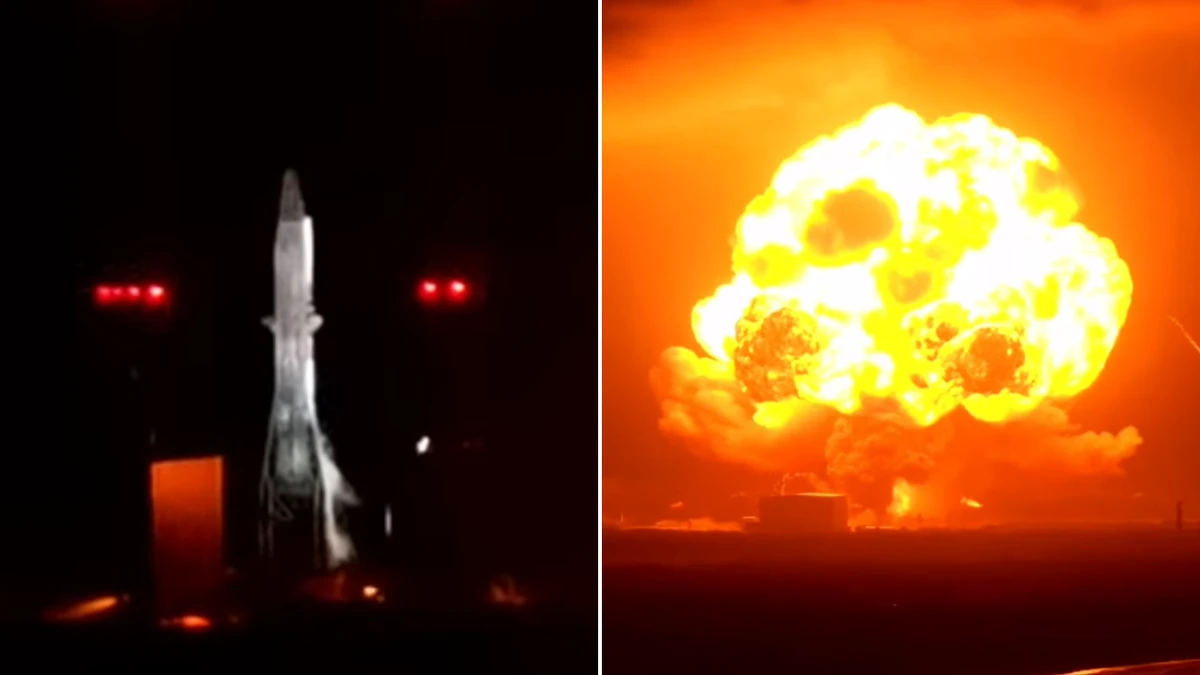 Blue Origin rocket explodes into massive fireball on launchpad