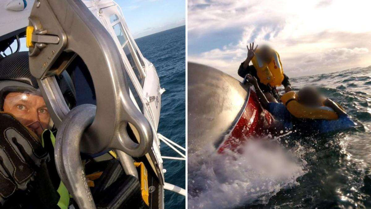 Four men rescued from capsized boat off Queensland coast